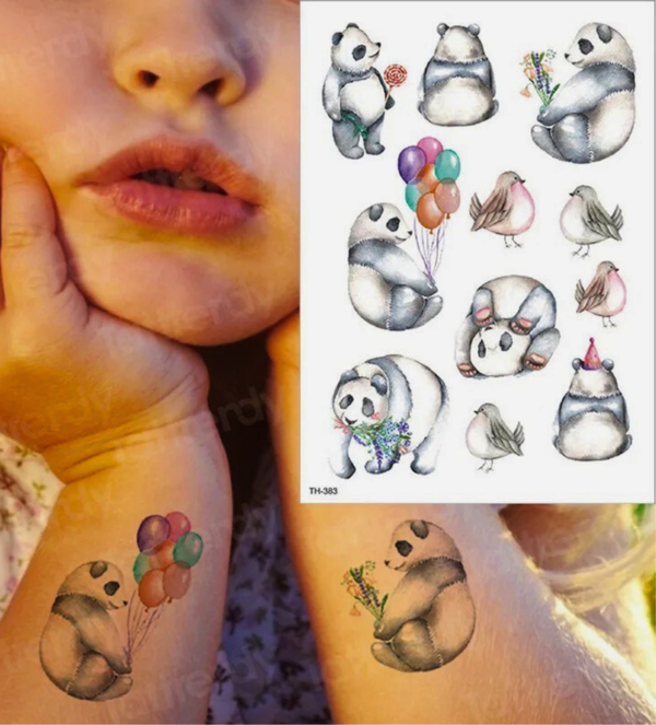 PANDA GEÇİCİ DÖVME TATTOO - Image 1