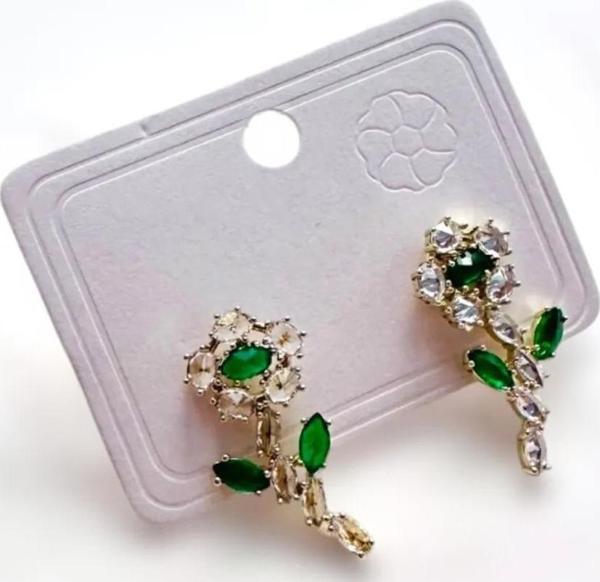 PAPATYA TAŞLI KÜPE 2 Cm. - Image 1
