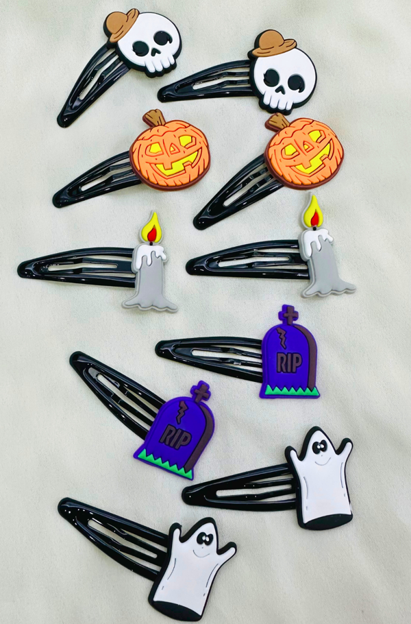 HALLOWEEN CADILAR BAYRAMI SAÇ TOKASI 10'LU SET - Image 1
