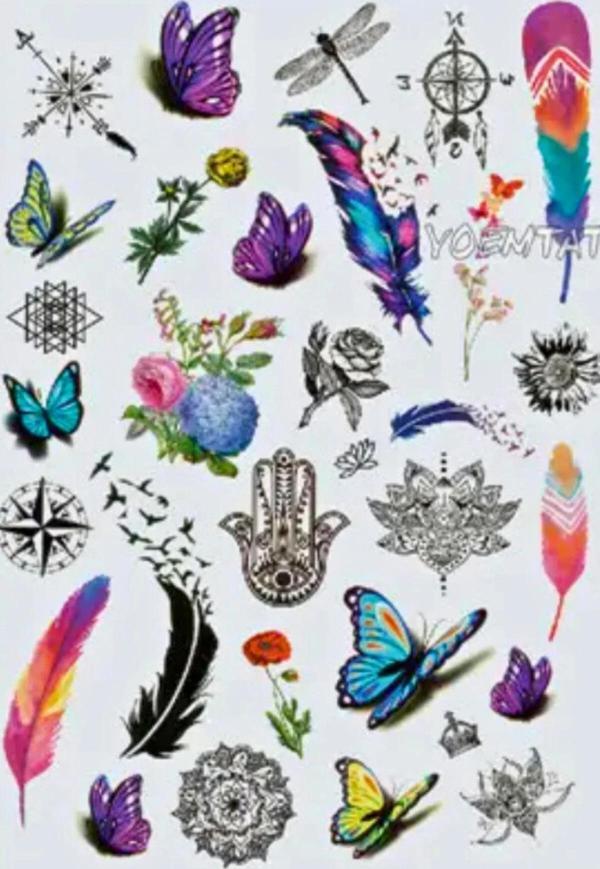 Hayvanlar Alemi Doğa Geçici Dövme Tattoo - Image 1