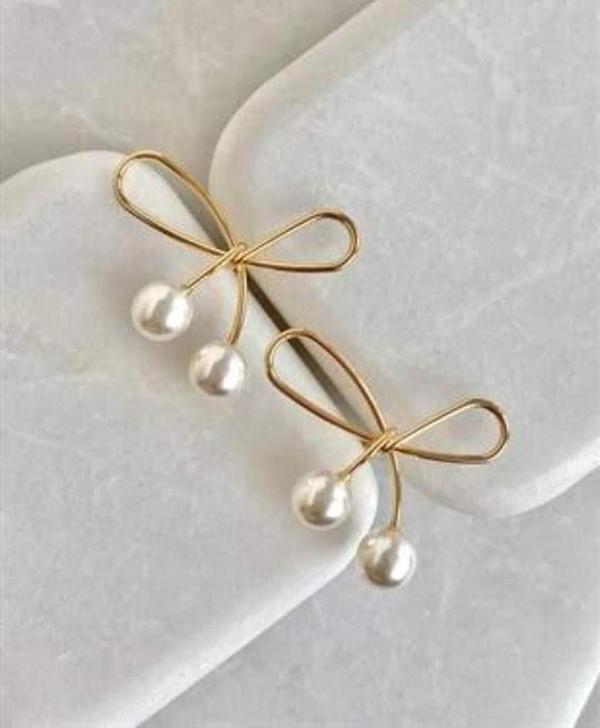 İNCİLİ FİYONK KÜPE - Image 1