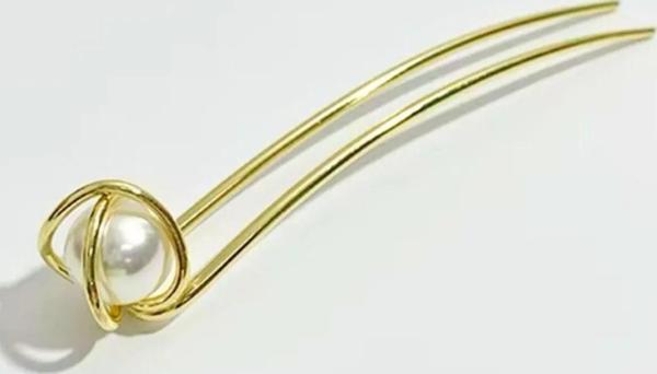 İNCİLİ KAFES DÖKÜM METAL ÇUBUK TOPUZ TOKASI - Image 1