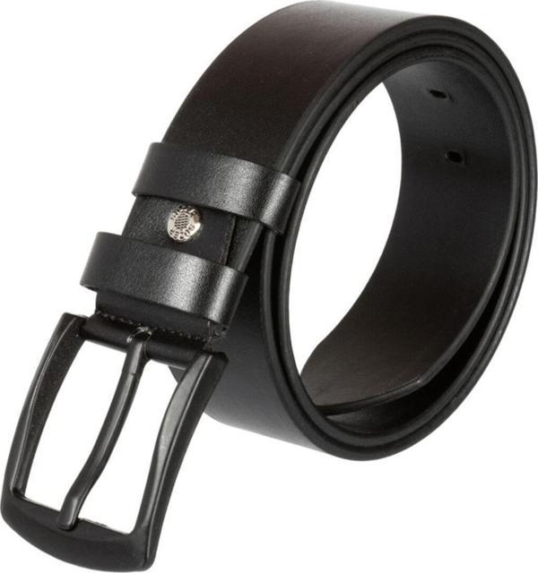 Siyah Suni Deri Düz Renk 4.5 Cm.lik Spor Kemer - 4500-düz - Image 1