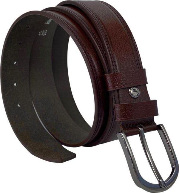 3.5 Cm Klasik %100 Hakiki Gerçek Manda Derisi Kemer - Image 1