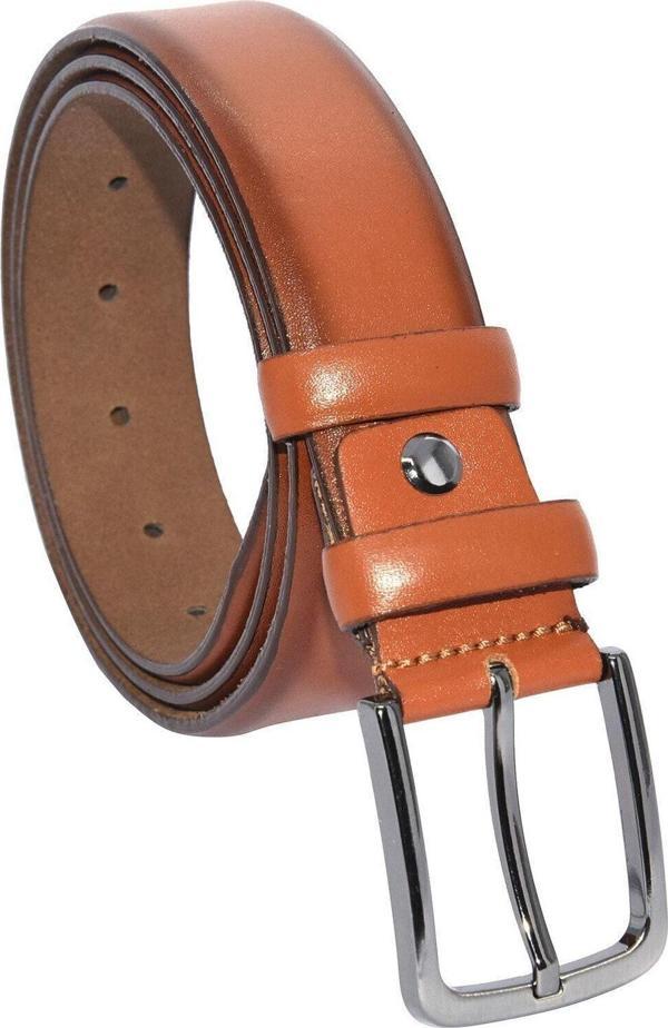 Taba Hakiki Deri Düz Renk 3.5 Cm.lik Klasik Kemer - 208-düz - Image 1
