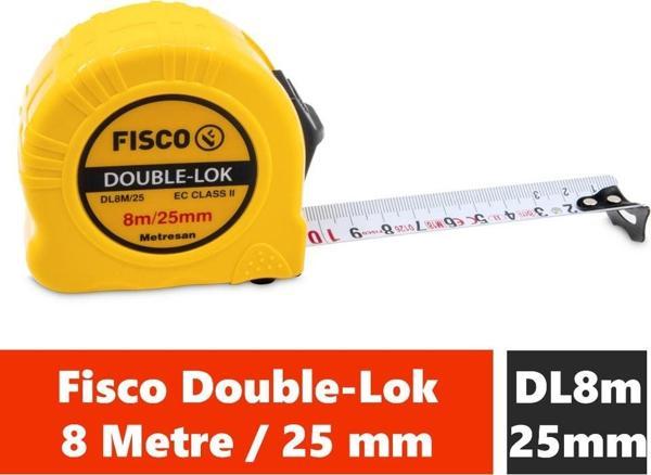 Fisco Double-Lok 8 Metre / 25 mm Çelik Şerit Metre - Image 1