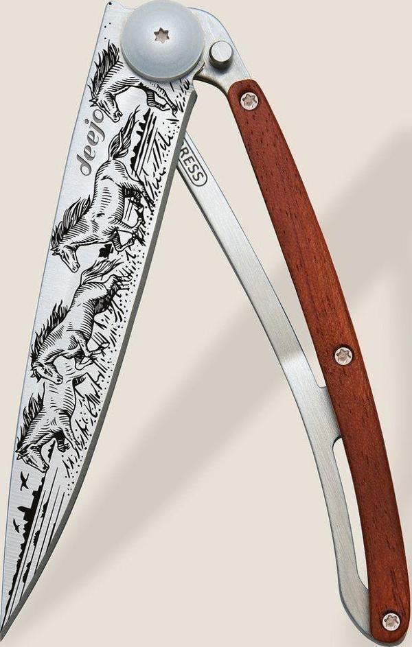 Deejo 37g, Coral Wood / Wild Horses Çakı - Image 1