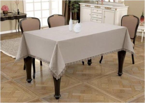 Moda Home Fransız Dantelli Lüx Masa Örtüsü - Image 1