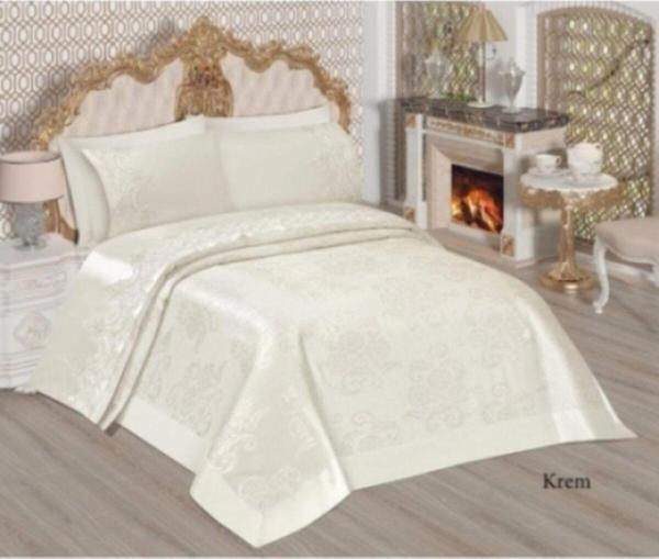 Prestij Krem Sultan Çeyizlik Pike Takımı - Image 1