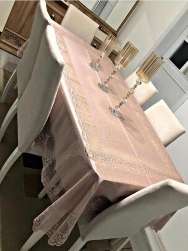 Bursa Çeyiz Dantelli Dertsiz Masa Örtüsü 160X220 - Image 1