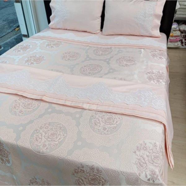 Bursa Çeyiz El Işi Dantel Pike Takımı Çarşafı Da Dantelli - Image 1