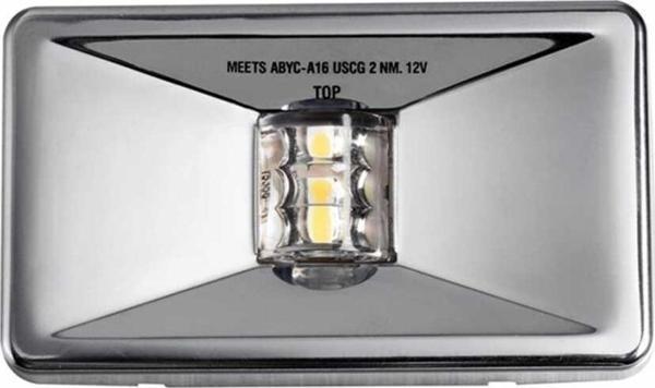 Lhr Dikdörtgen Kıç Feneri, Krom Kapaklı, Led 12V - Image 1