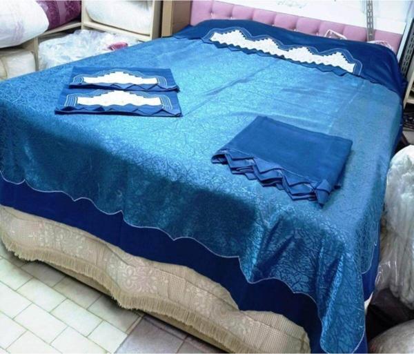 Bursa Çeyiz El Işi Dantel Şönil Kumaş Pike Takımı - Image 1