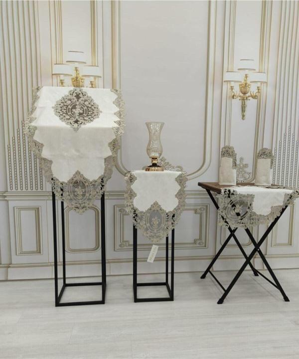 Bursa Çeyiz Lüx Jasmin 5 Parça Kadife Salon Takımı Kadife - Image 1