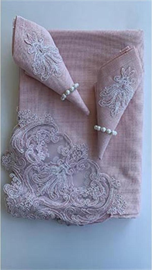 Atak Çeyiz 26 Parça Ekonomik Masa Seti Linen Pudra - Image 1