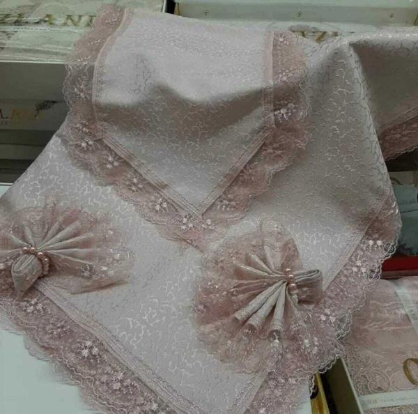 Bursa Çeyiz Pudra Dertsiz Kdk Masa Örtüsü 8 Kişilik - Image 1