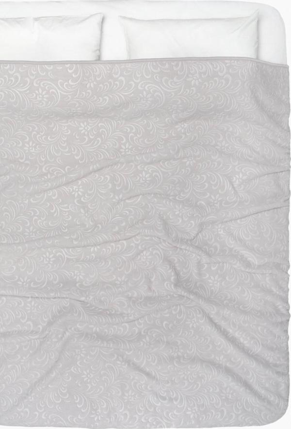 Neshba Bahar Soft Çift Kişilik Embos Battaniye  - Gri - Image 1