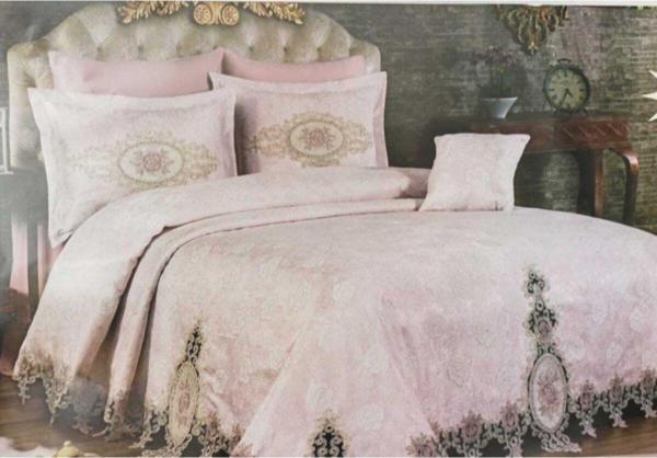 Vinaldi Uckız Home Arife Çift Kişlk Pike Takımı 7 Parça Krem - Image 1