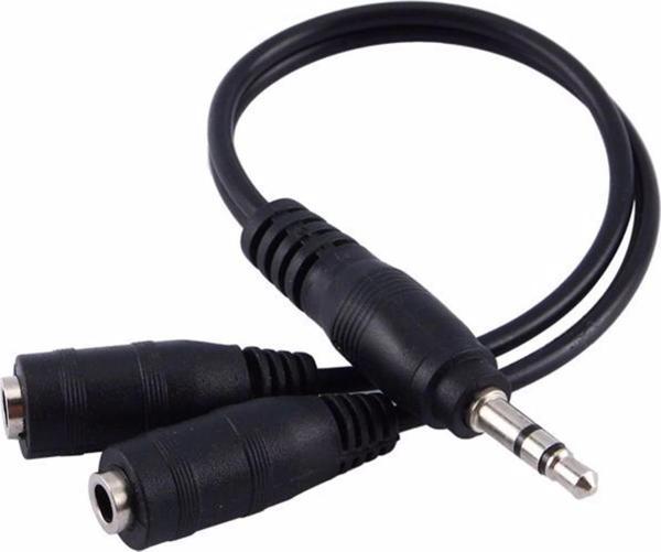 Stereo Kulaklık Çoklayıcı Y Kablo - Siyah - Image 1