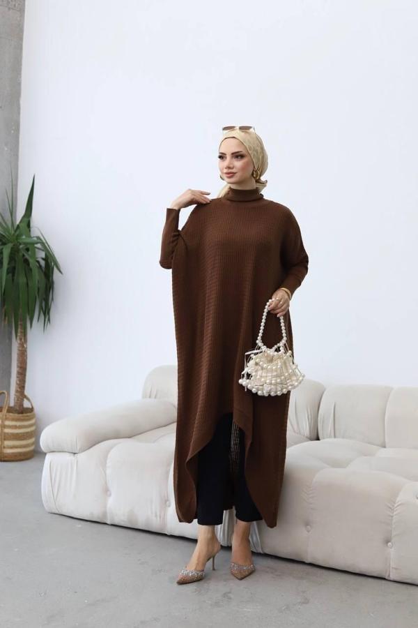 Boğazlı Triko Tunik - Image 1