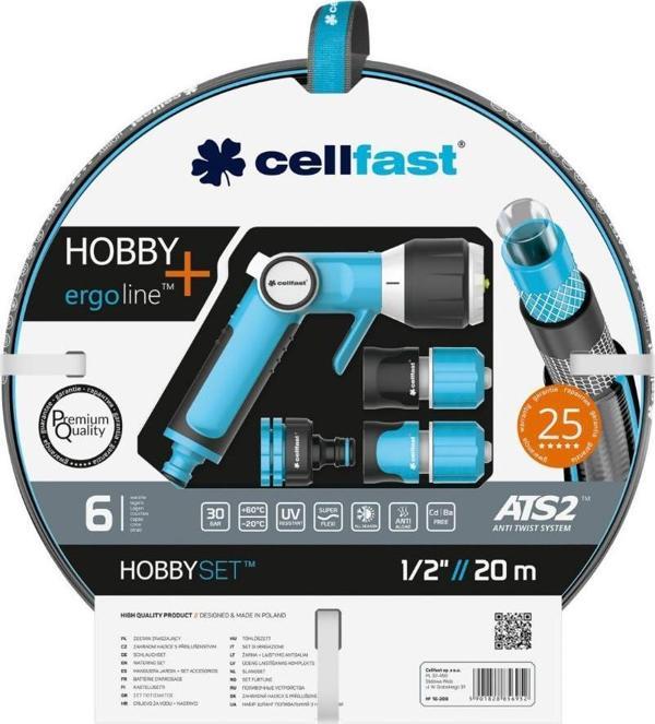 Cellfast Hobby Bahçe Sulama Hortumu Seti 1/2" 20 m - Image 1