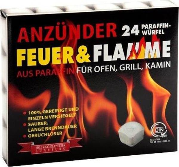 Feuer & Flamme Mangal Kömürü Tutuşturucu Tutuşturma Küpleri 24 Adet - Image 1