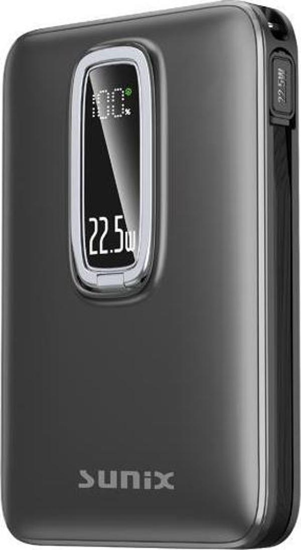 Sunix 10.000 Mah 15W Standlı Wıreless Powerbank Siyah PB-90 - Image 1