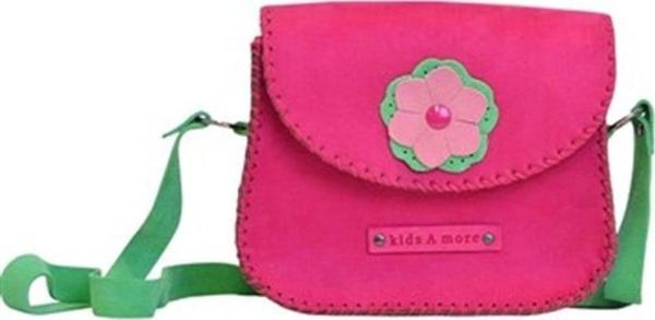 Flower Kız Çocuk Postacı Çanta Fuşya - Image 1