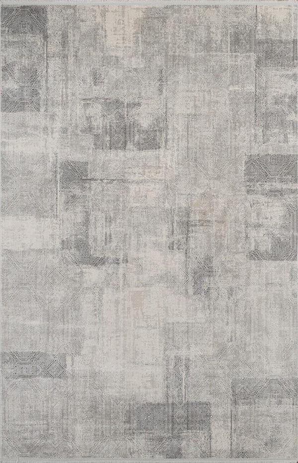 Pierre Cardin Pier Zen HG08A Krem Gri Viskon Akrilik Yumuşak Leke Tutmaz Silinebilir Halı - Image 1