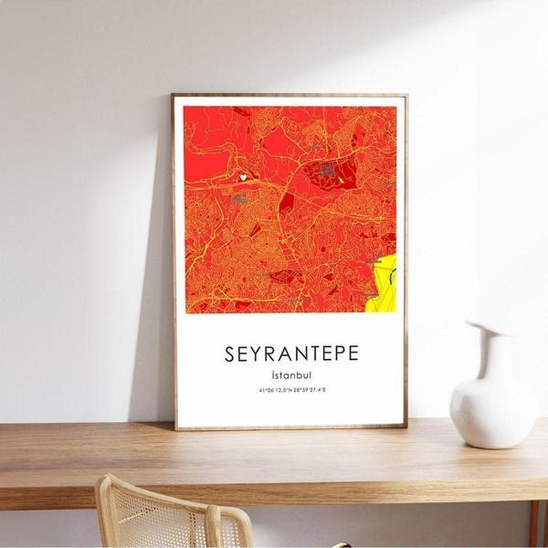 Huhuli Taraftar Tablosu,Seyrantepe Stad Konumu,Hediyelik Taraftar Tablo - Image 1