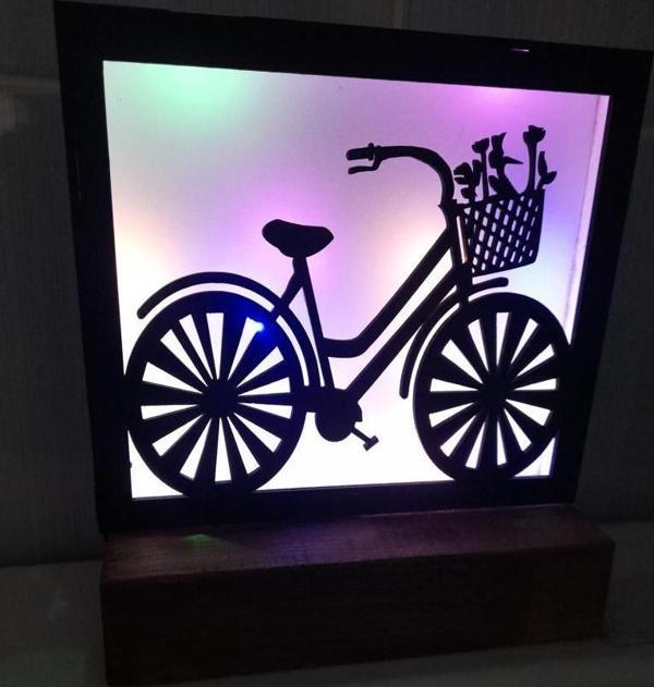 Veraart Işıklı Kişiselleştirilmiş Dekoratif Bisiklet Gece Lambası - Image 1