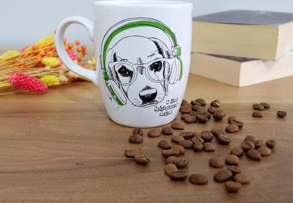 Veraart I am Hipstar Man Beyaz Oval Kupa - Image 1