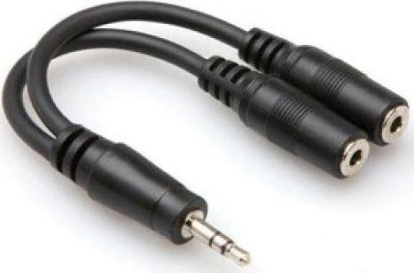 HOSA 3.5 mm. TRS (M)  Dual 3.5 mm. TRS (F) Y-kablo - Image 1