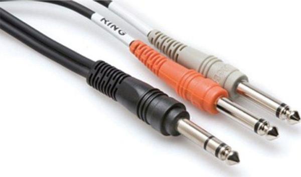 Hosa Technology 1/4'' TRS (M) - Dual 1/4'' TS (M) Insert Kablo 2 m (STP-202) - Image 1
