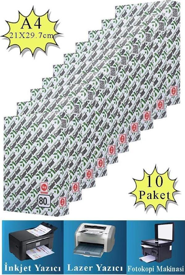 Fotokopi Kağıdı A4 80 gr 500 lü 10 Paket Copierbond Fotokopi Kağıdı Lazer İnkjet ve Fotokopi Makineleri İçin Uyumlu - Image 1