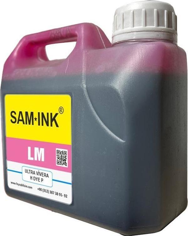 Feyink® Samink Hp Vivera T Serisi Plotter DYE Kartuş Dolum Mürekkebi T610/T770/T790/T795/T920/T2300/LM (Light Magenta) -1000ml- - Image 1