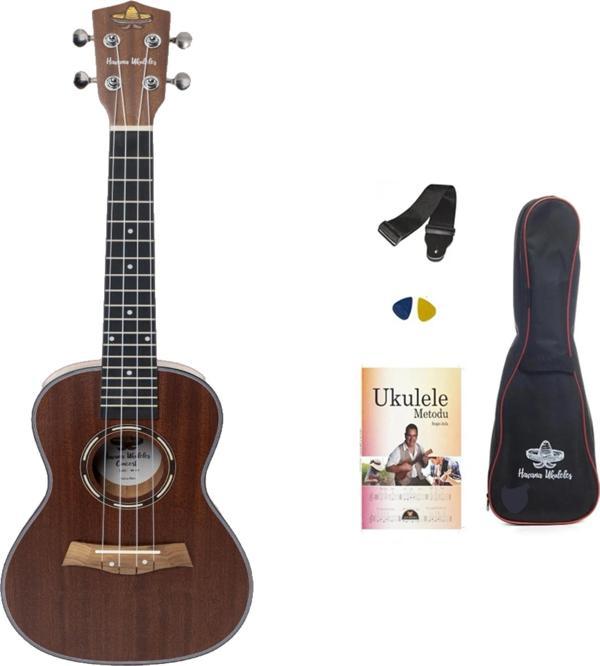 HAVANA HK-114 MAUN CONCERT UKULELE SET (KILIF-ASKI-METHOD-PENA HEDİYELİ) - Image 1
