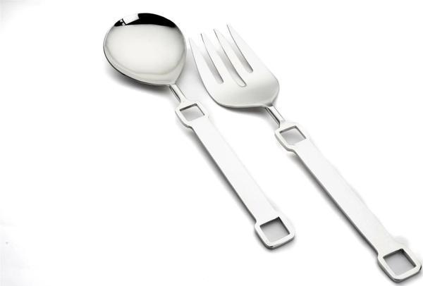 Mikasa Moor Mira Gümüş 2li Salata Servis Seti   - Image 1