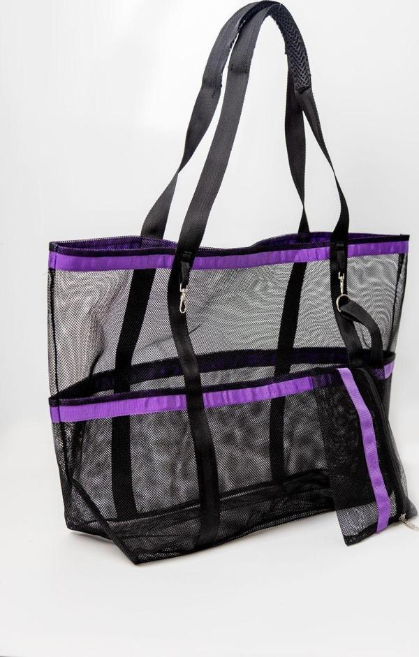 Holiday Bag El Çantalı Tatil Seti (1 Adet El Çantalı Plaj Çantası + 1 Adet Plaj Havlusu + 1 Adet Plaj Terlik) - Image 1