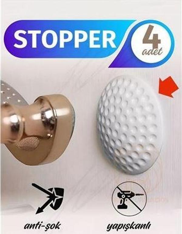 ModaCar Kapı Stopperi Golf Topu Model Kapı Çarpma Önleyici 4 Adet - Image 1