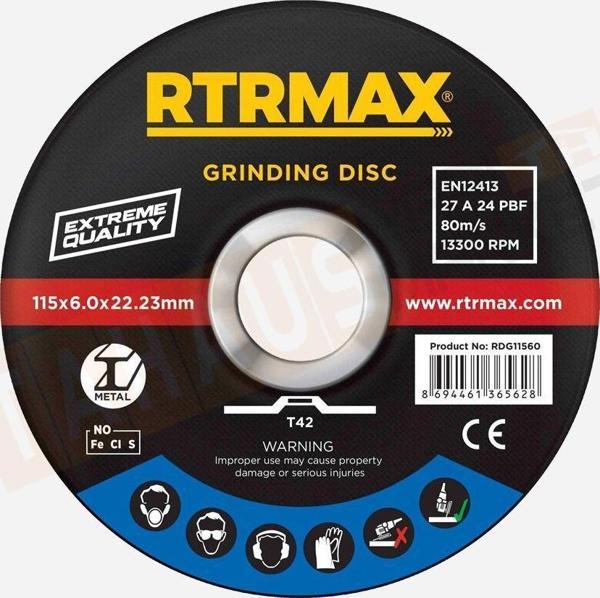 Rtrmax RDG18060 Çapak Alma Diski 180 x 6.0 x 22 - Image 1