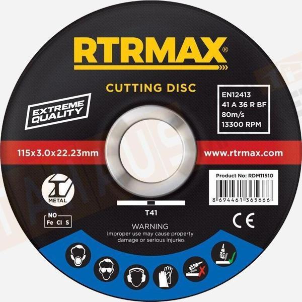 Rtrmax RDM18016 Metal Kesme Diski 180X1.6mm - Image 1