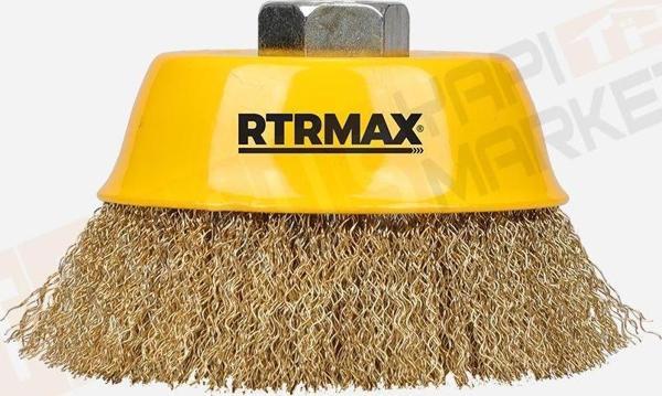 Rtrmax RH22210 Saçaklı Çanak Fırça 100 mm - Image 1
