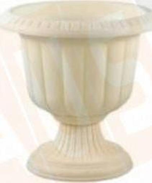 PLASTİK SAKSI NERGİZ 3 NO KİRLİBEYAZ - Image 1