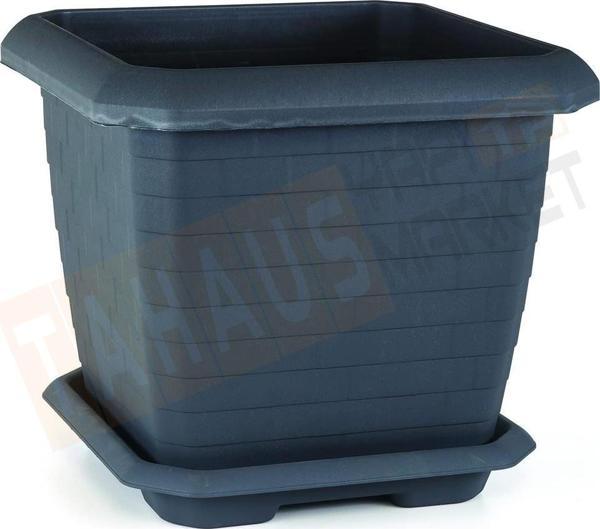 Serinova Hisar Kare Saksı No:5 Antrasit - Image 1