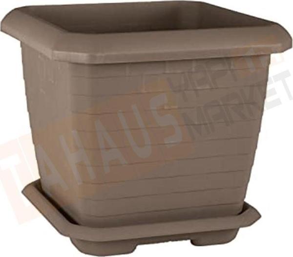 Serinova Hisar Kare Saksı No:5 Mocha - Image 1