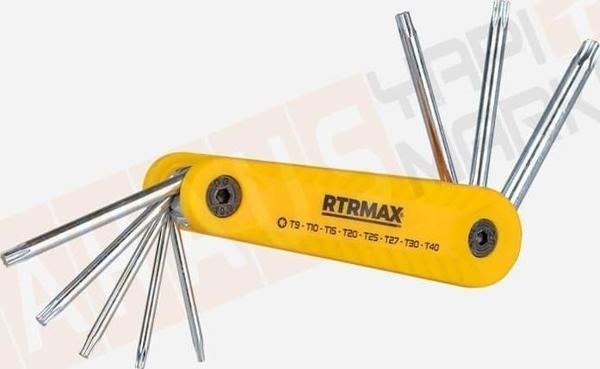 Rtrmax RH03848 Dy 8’li Torx Çakı Allen Anahtar Seti - Image 1