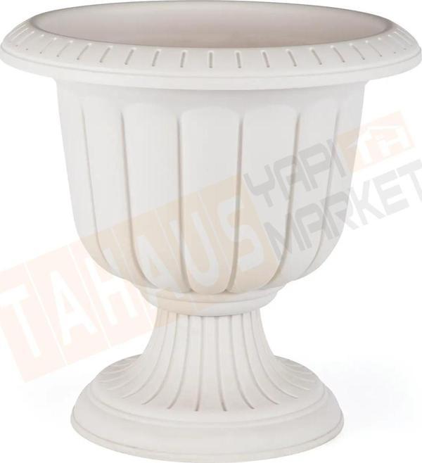 SERİNOVA Nergis Saksı Kırık Beyaz 9.8 Lt (N001) (BC) - Image 1