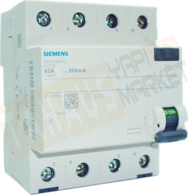 Siemens 4x63a 300ma Yangın Koruma Rölesi 5sv5646-6 - Image 1
