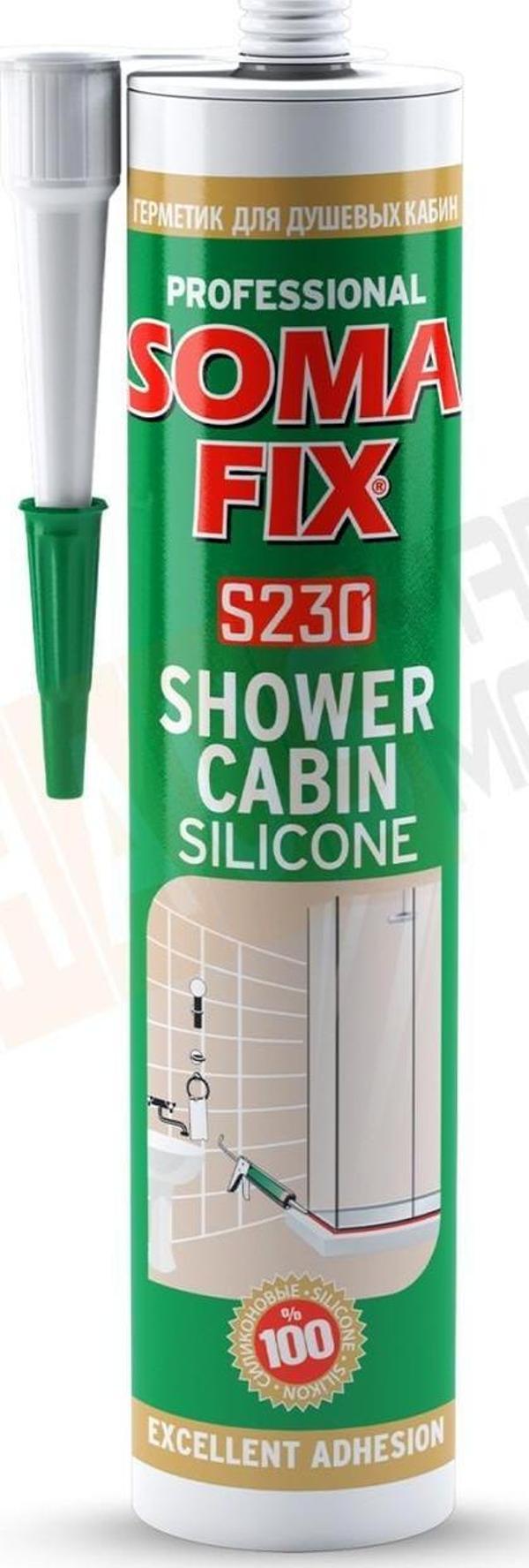 Somafix Duşakabin Silikonu S230 280ML Şeffaf - Image 1